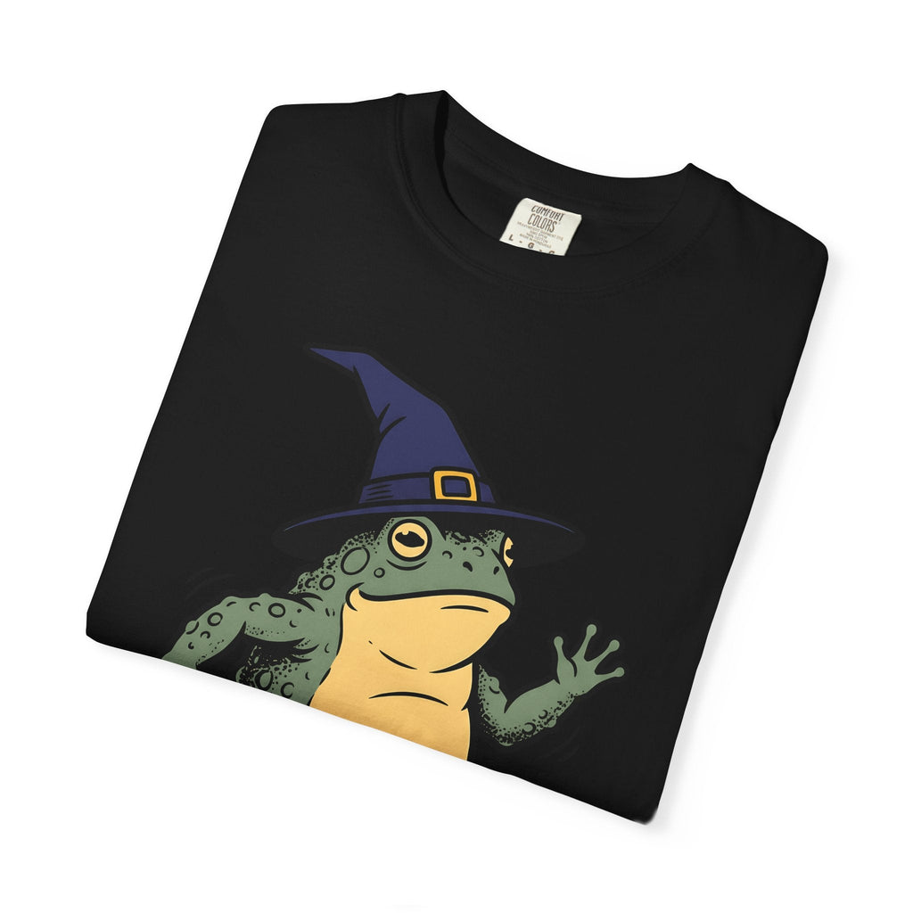 Amphibian Witch Hat Shirt Halloween Pet Unisex Gift Illustration Tee Toadstool