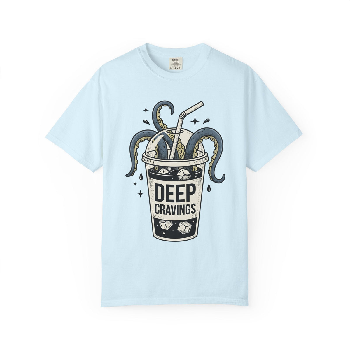 Octopus Cup Shirt Coffee Saltwater Unisex Gift Cartoon Tee Mug T-Shirt Coffee