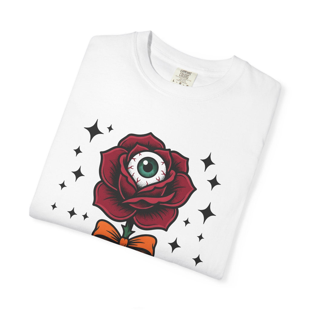Eyeball Rose Shirt Halloween Gothic Unisex Gift Tattoo Tee product image 5