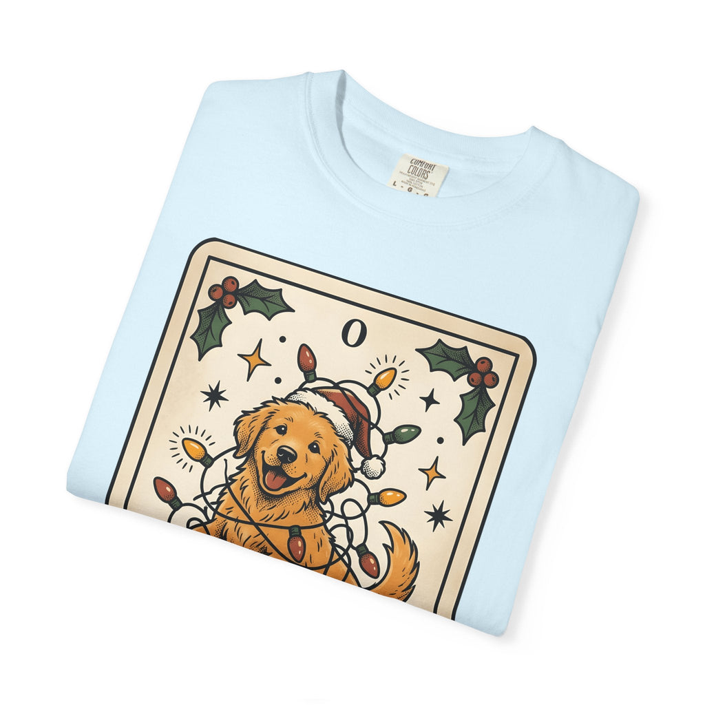 Golden Retriever Fairy Lights Retro T-Shirt – Christmas Dog product image 8