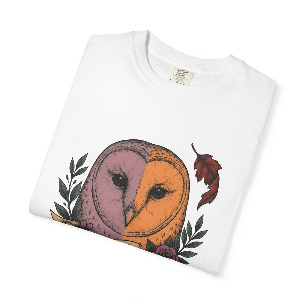 Owl Head Shirt Halloween Nature Gift Women Tattoo Tee product image 6