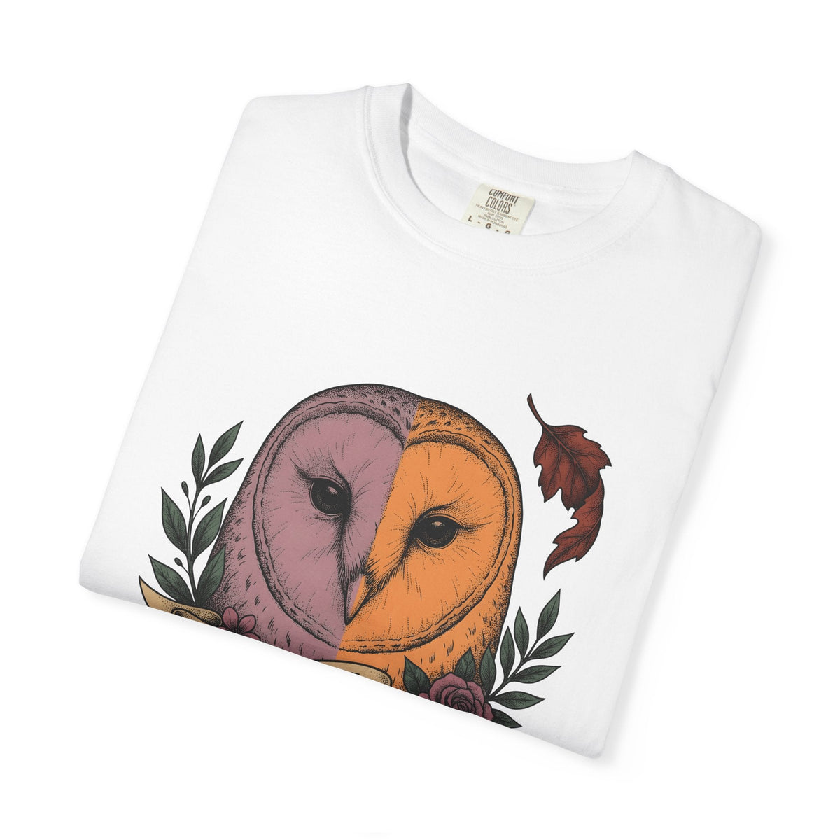Owl Head Shirt Halloween Nature Gift Women Tattoo Tee product image 6