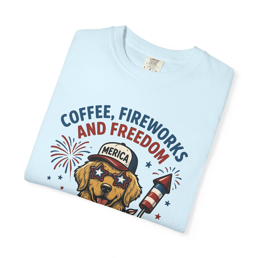 Golden Retriever Shirt 4th Of July Dog Unisex Gift Cartoon product image 8