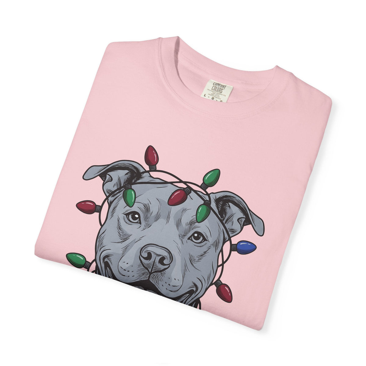 Pitbull Canine Shirt Dog Winter Unisex Gift Line Art Tee product image 11