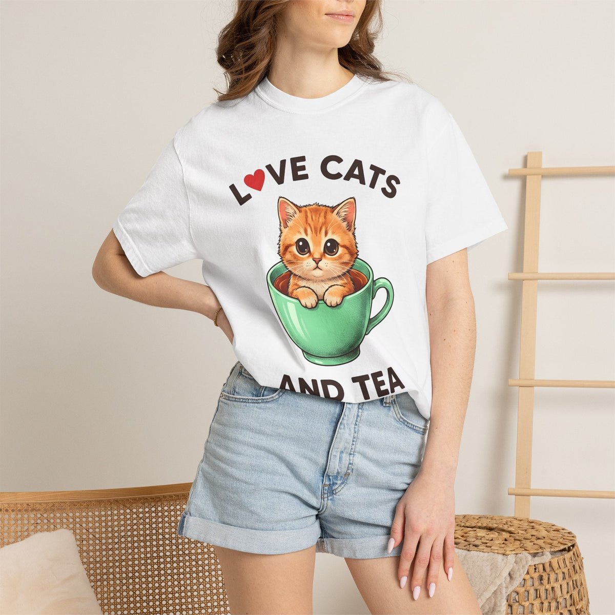 Kitty Teacup Shirt Cat Infusion Unisex Gift Playful Tee Cat Mug T-Shirt Cat Fan