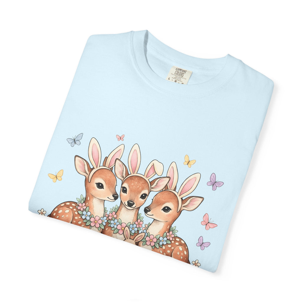 Deer Trio Shirt Easter Animal Unisex Gift Cute Tee Fawns product image 8