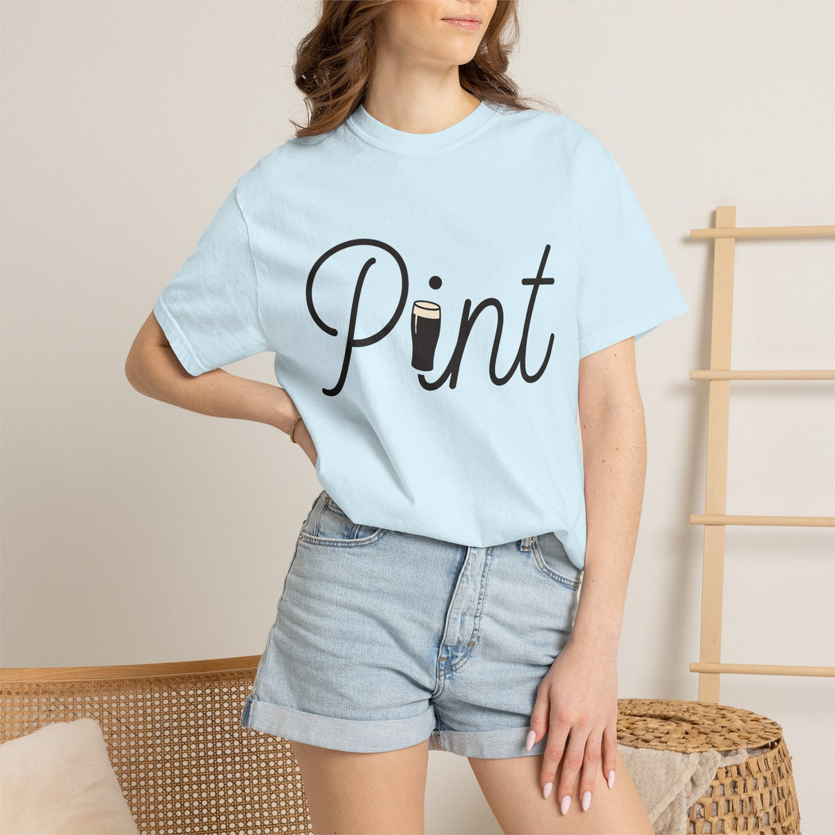 Beer Mug Shirt St Patrick's Day Booze Unisex Gift Flat Tee Pint Glass T-Shirt