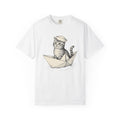 Kitten Boat Shirt Cat Animals Unisex Gift Hand Drawn Tee product image 1