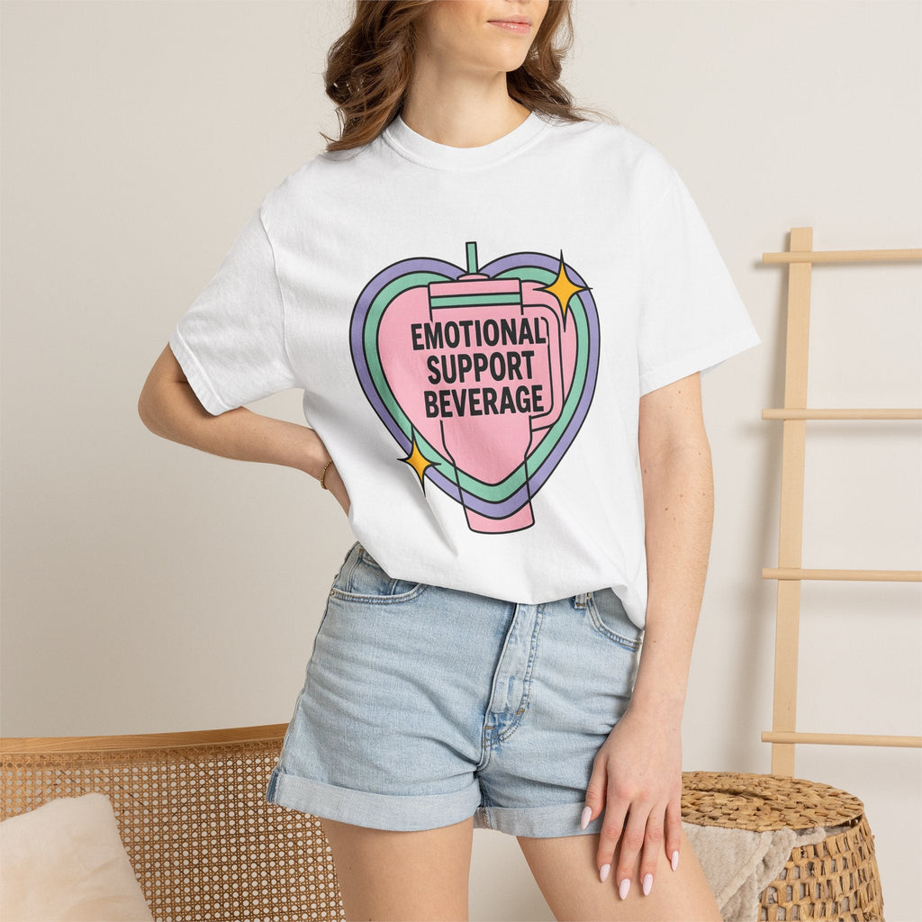 Insulated Cup Shirt Coffee Wellness Unisex Gift Soft Colors Tee Tumbler T-Shirt