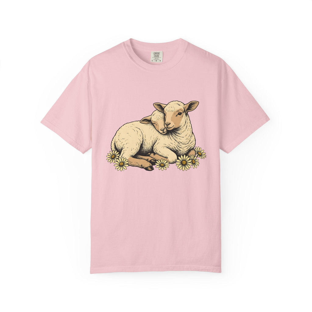 Young Lambs Shirt Easter Pets Unisex Gift Line Art Tee Lamb product image 3