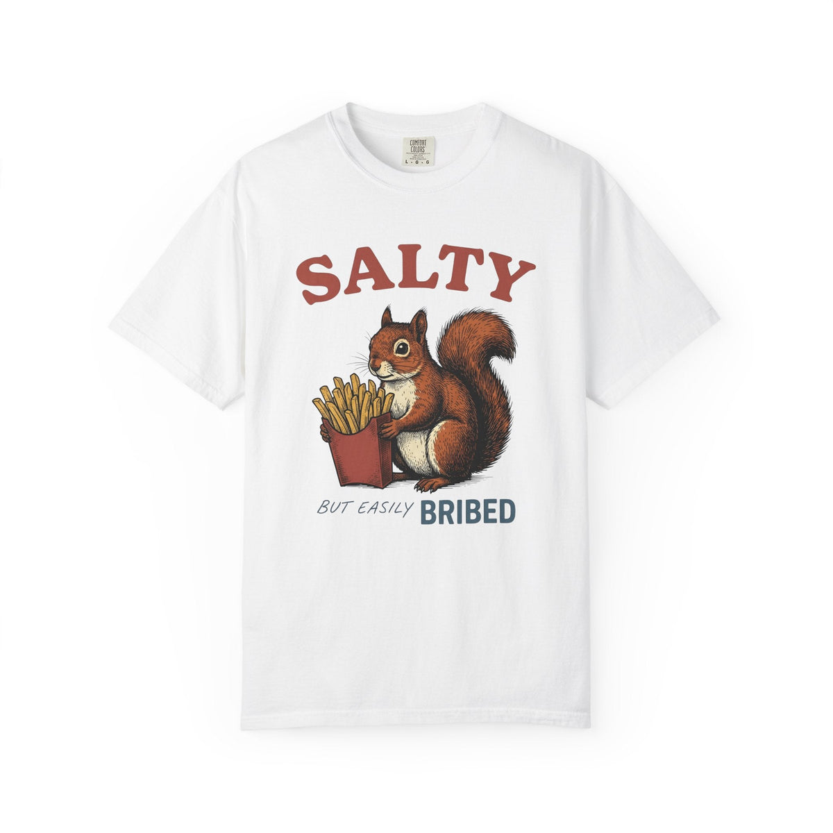 Squirrel Fries Shirt Funny Animal Unisex Gift Vintage Tee product image 1