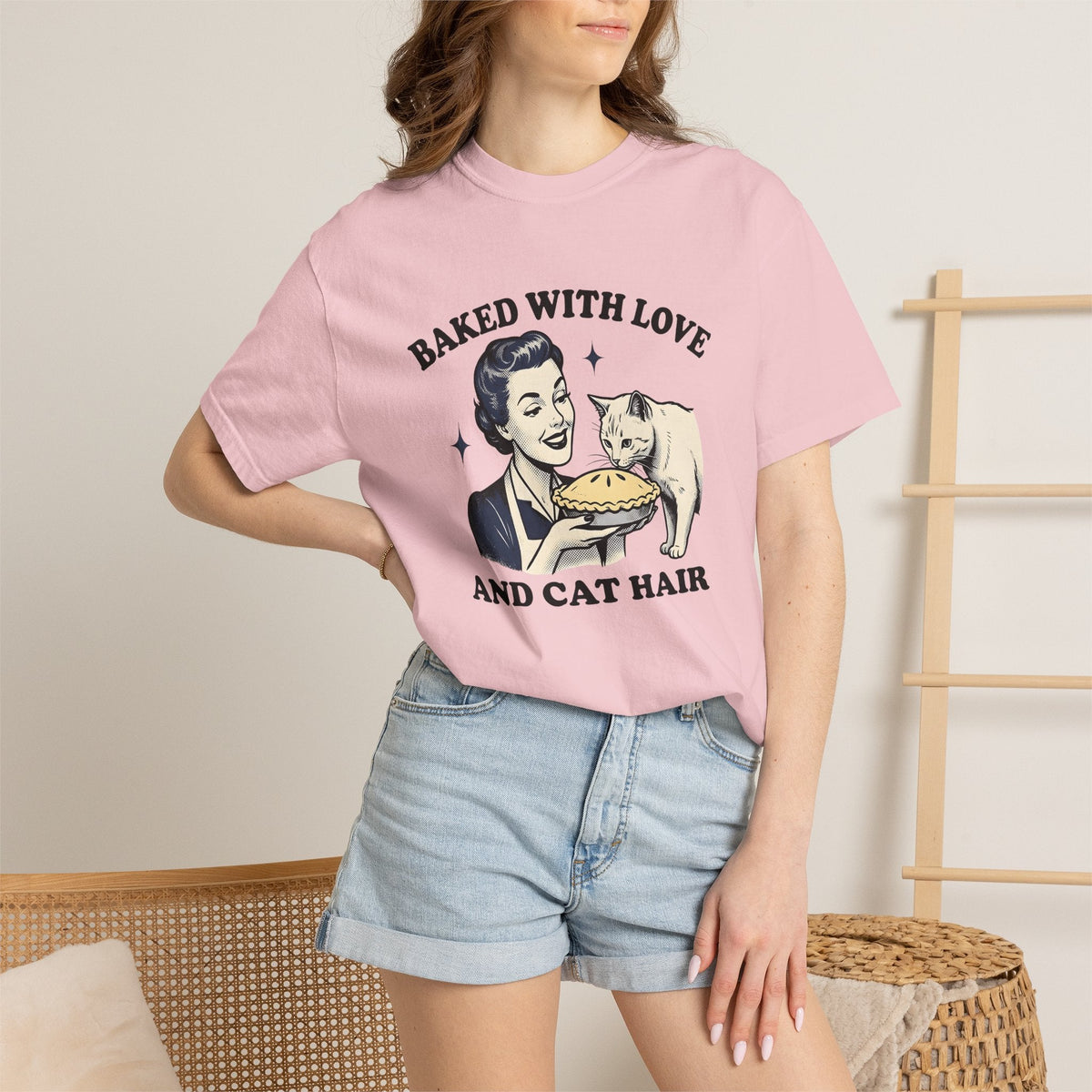 Girl Kitty Tart Shirt Cat Desserts Gift for Women Rustic product image 12
