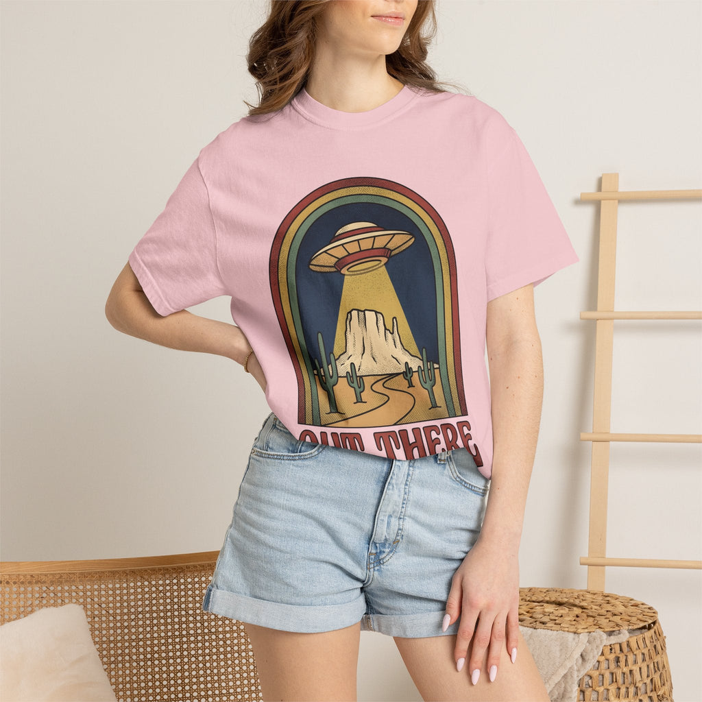 Flying Saucer Desert Shirt Alien Hiking Unisex Gift Hand product image 12