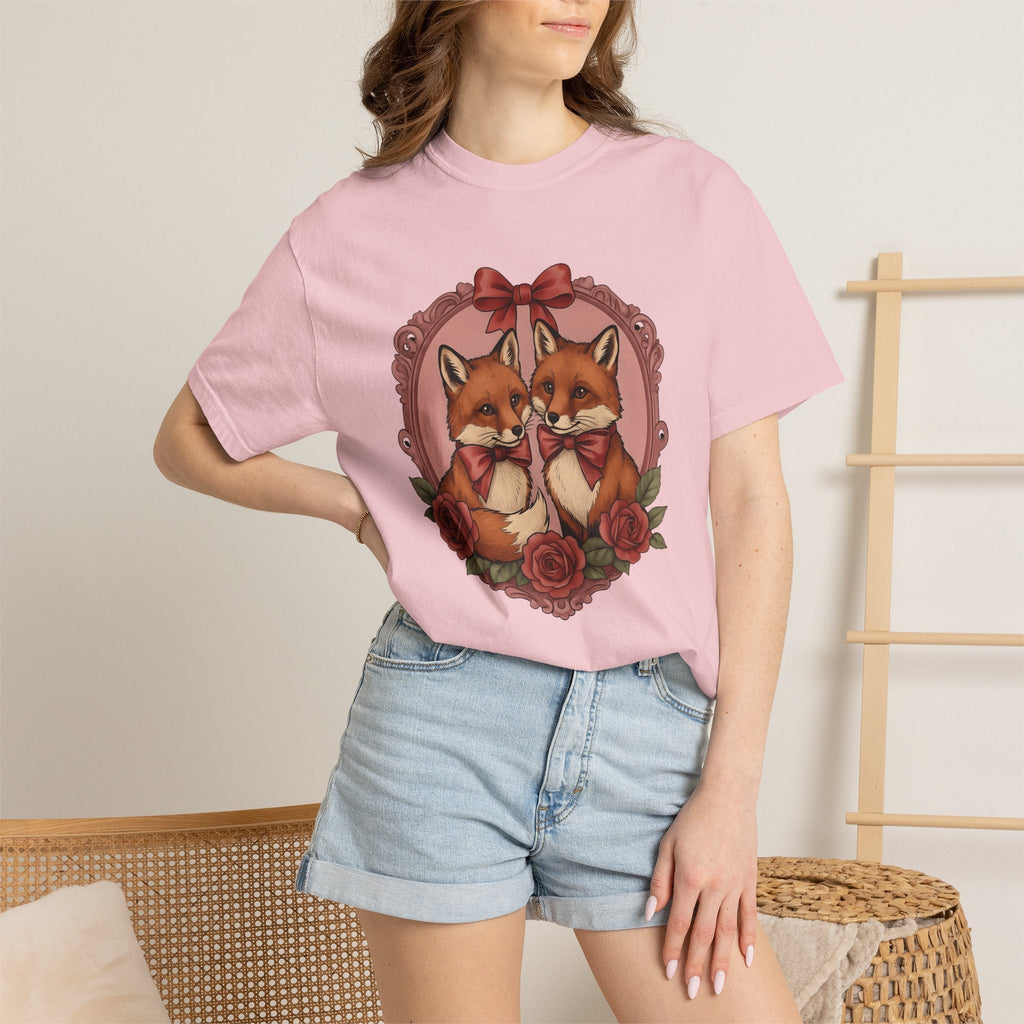 Fox Couple Shirt St. Valentine's Day Animal Unisex Gift product image 12