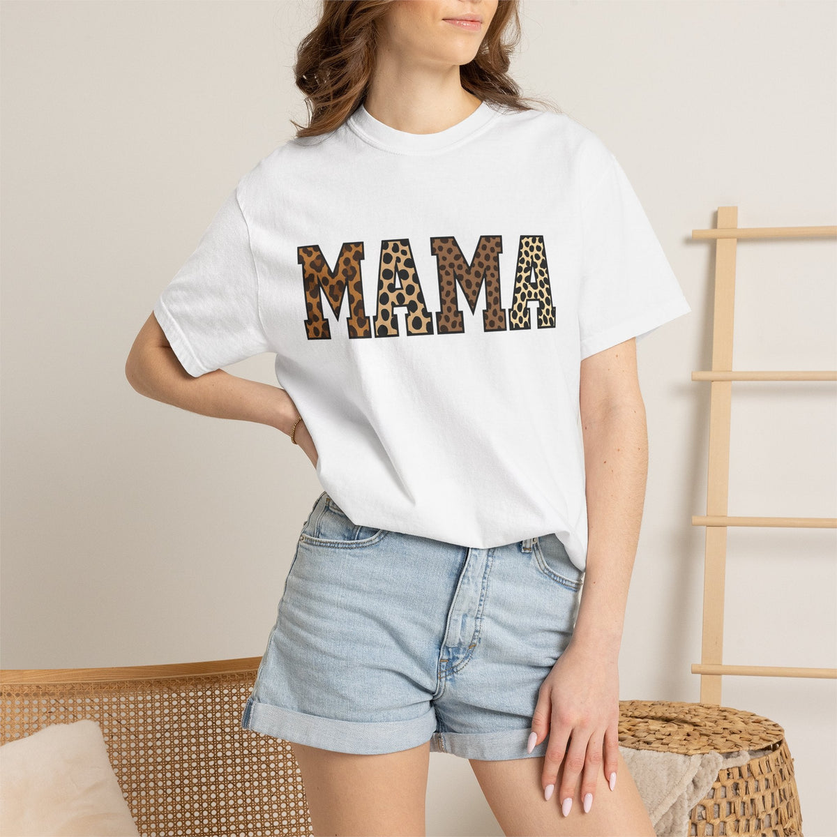 Spotted Print Letters Shirt Moms Critters Gift for Women product image 6
