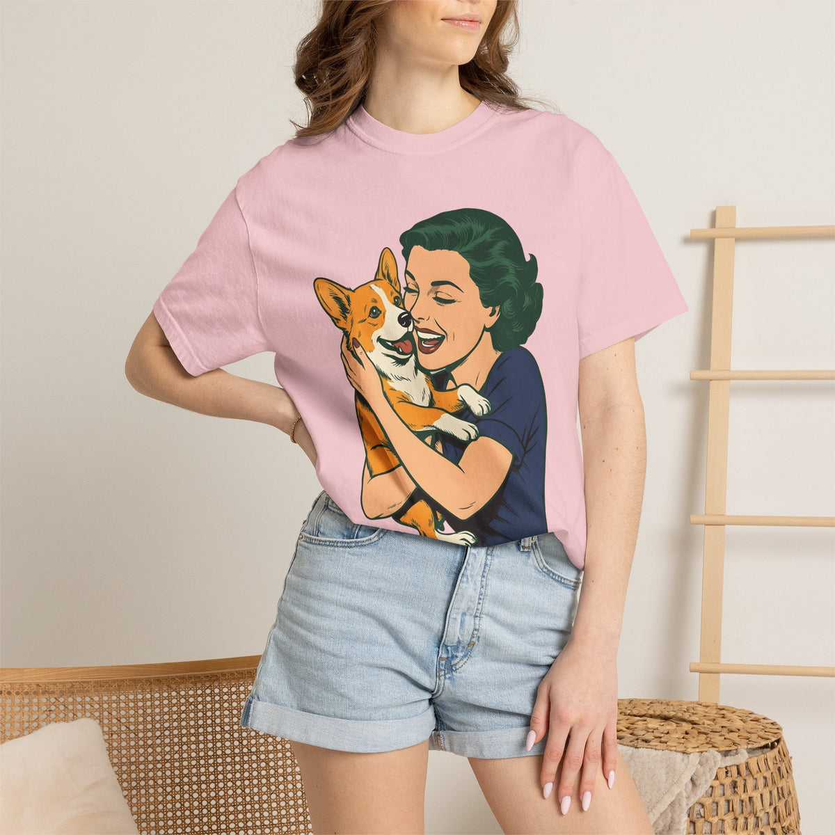 Girl Corgi Shirt Dog Animals Gift for Women Classic Tee product image 12