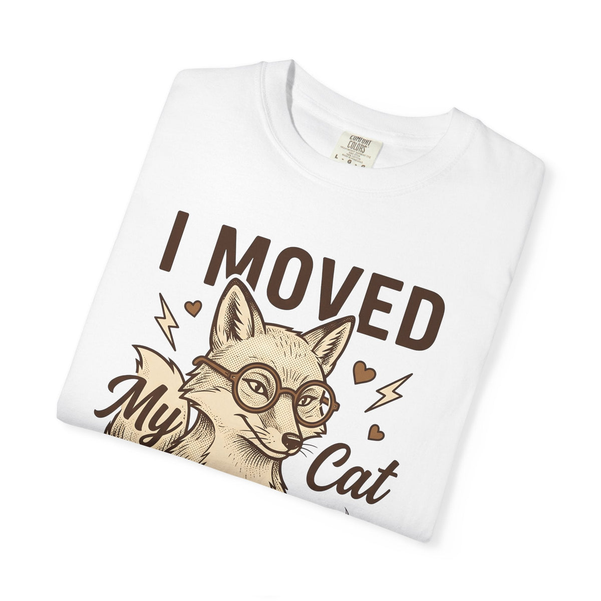 Red Fox Cat Shirt Animal Drink Unisex Gift Cartoon Tee product image 5