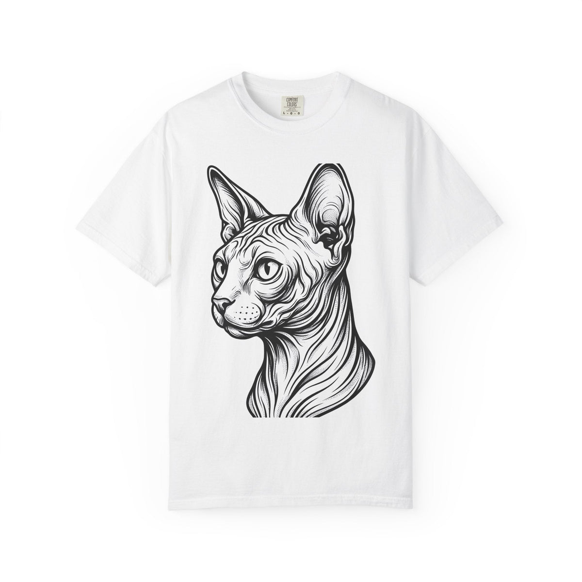 Sphynx Feline Shirt Cat Animal Unisex Gift Outline Tee product image 1