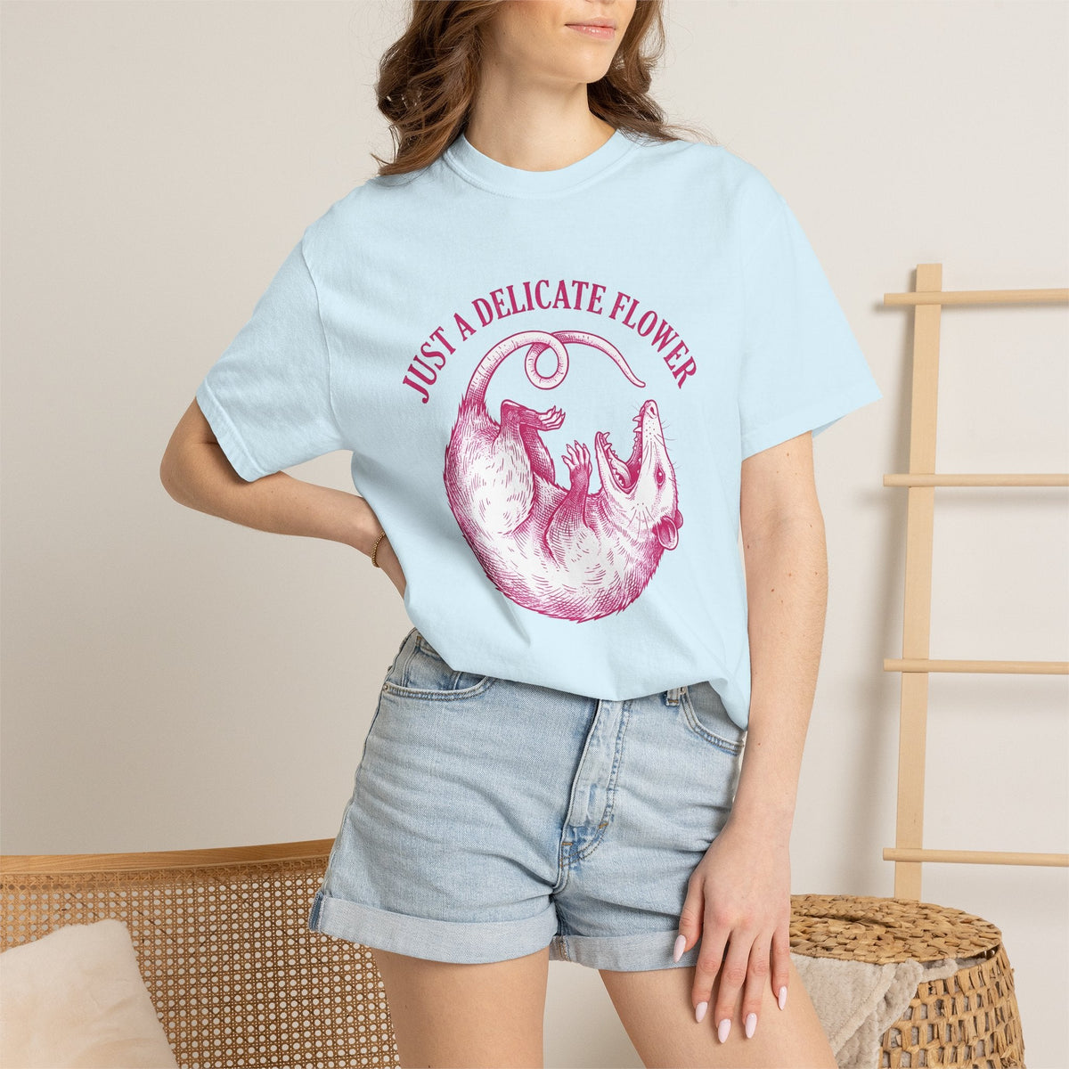 Opossum Drawing Shirt Funny Critter Unisex Gift Cartoon Tee product image 9