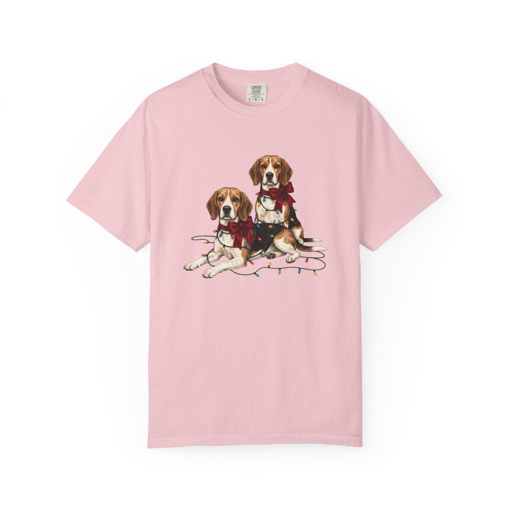 Beagle Dogs Shirt Dog Holiday Unisex Gift Realistic Tee product image 3