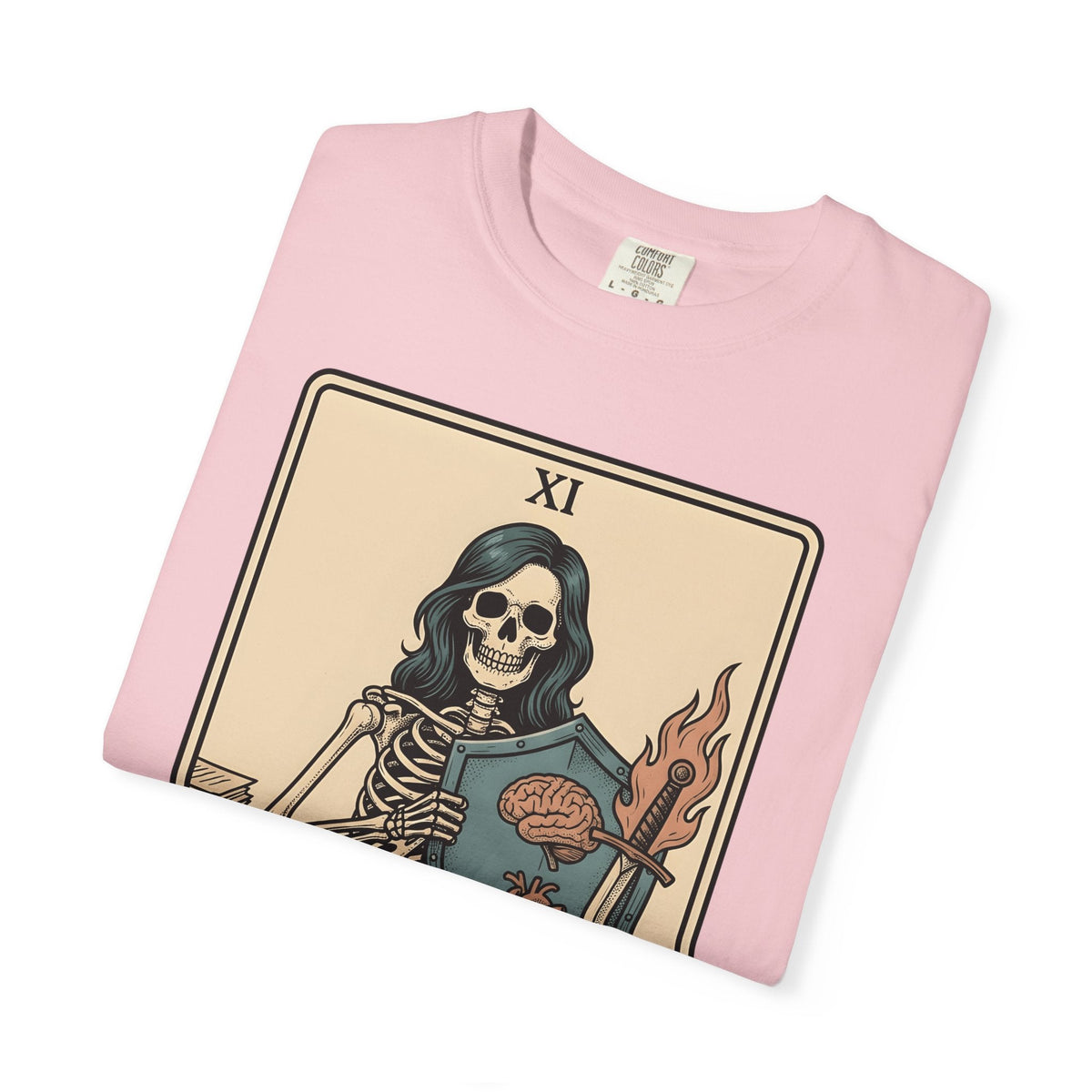Skull Tarot Card Shirt Nurses Motivation Unisex Gift Ink product image 12