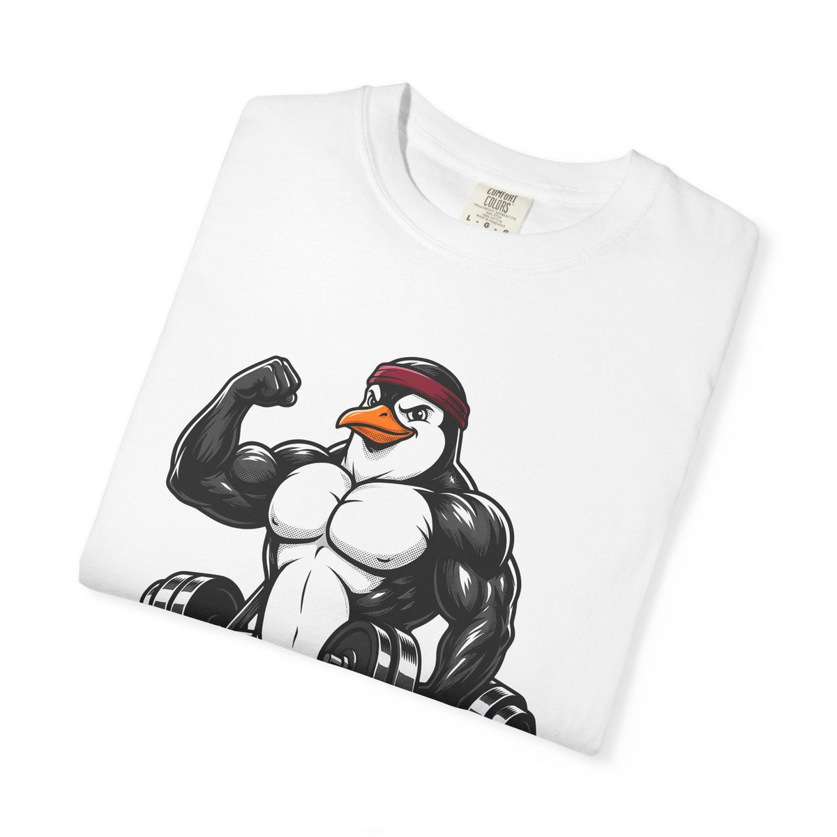 Muscular Penguin Shirt Fitness Wildlife Unisex Gift Comic product image 5