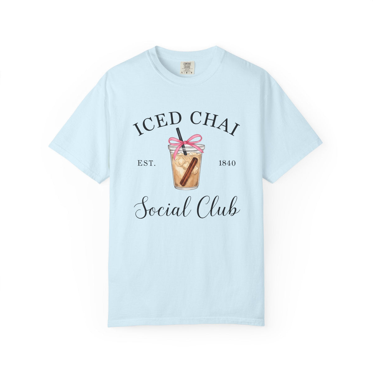 Iced Chai Cup Shirt Coffee Tea Unisex Gift Hand Drawn Tee Chai Mug T-Shirt