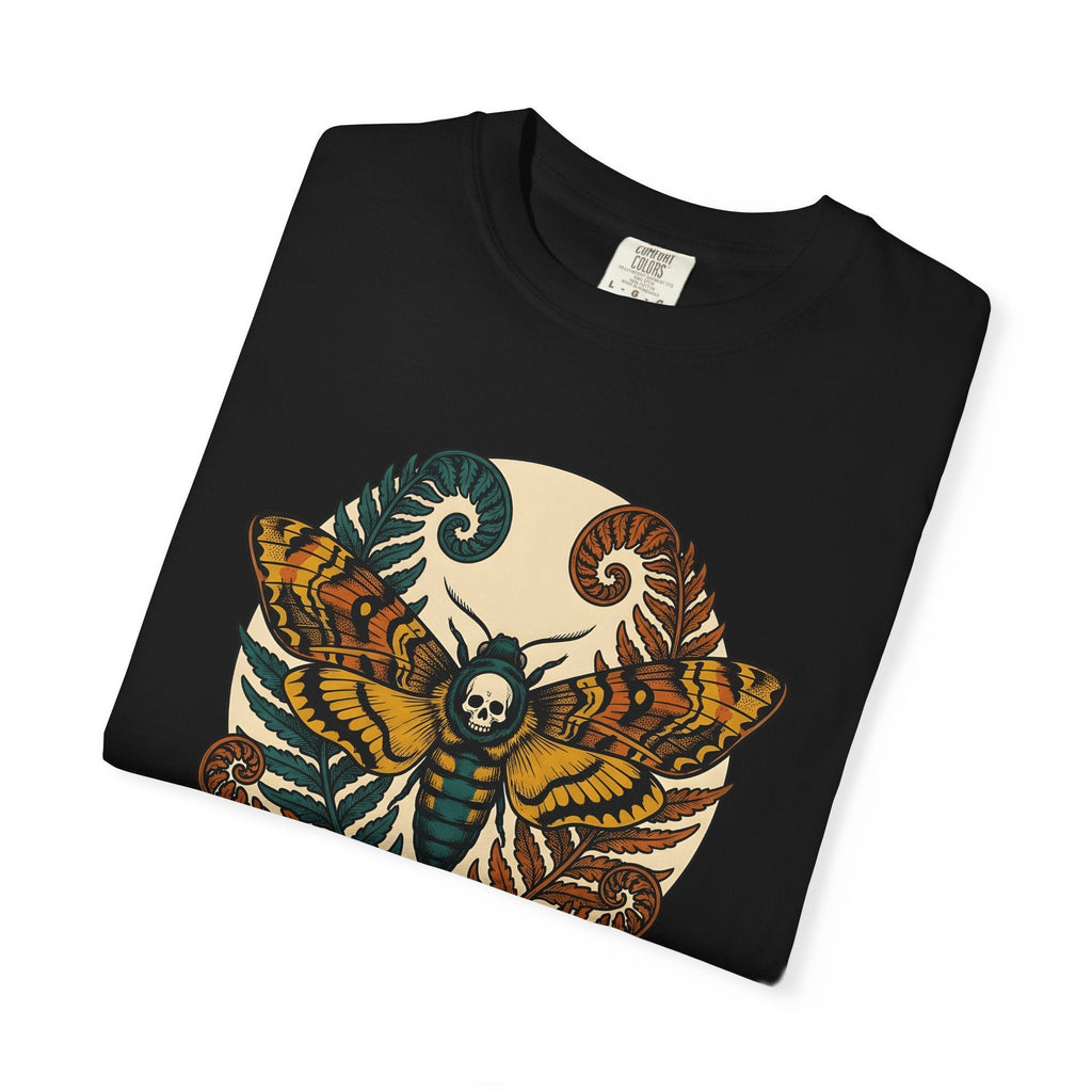Moth Skull Shirt Boho Chic Gothic Unisex Gift Psychedelic product image 15