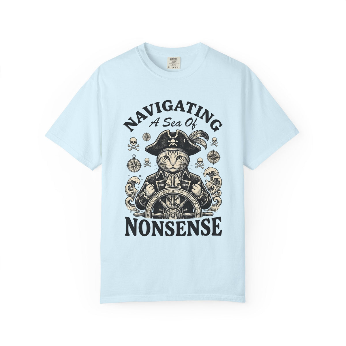Buccaneer Cat Shirt Comedy Unisex Gift Retro Tee Pirate product image 2