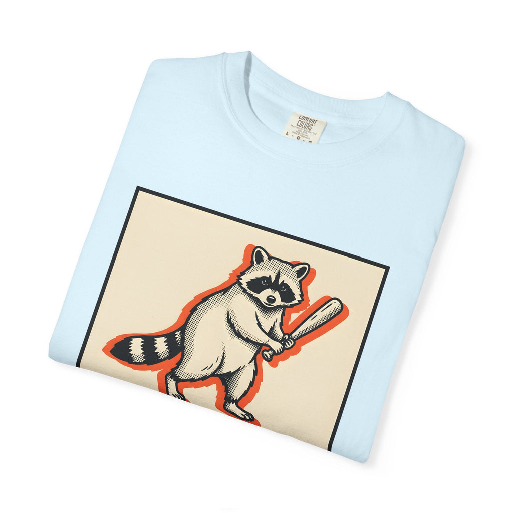 Raccoon Bat Shirt Funny Pets Unisex Gift Line Art Tee product image 8