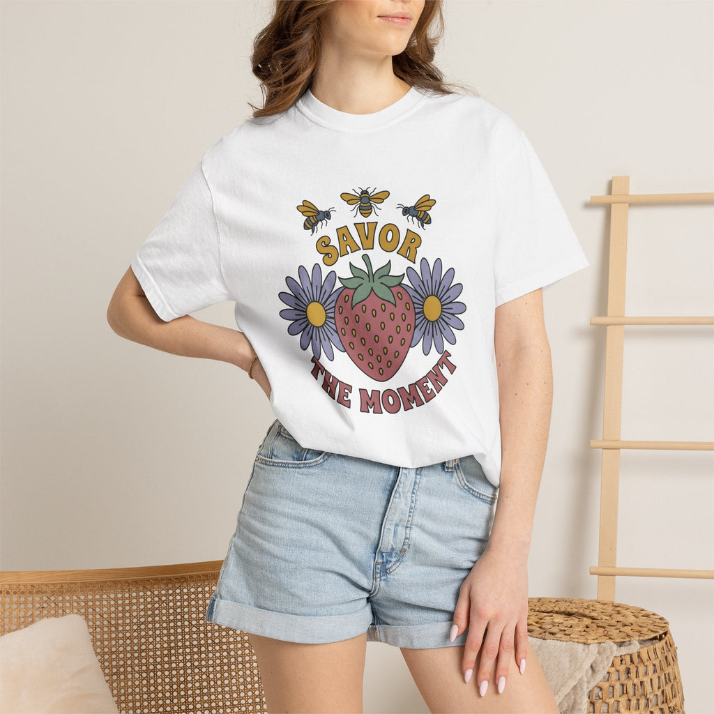 Strawberry Flower Shirt Boho Chic Outdoors Unisex Gift product image 6