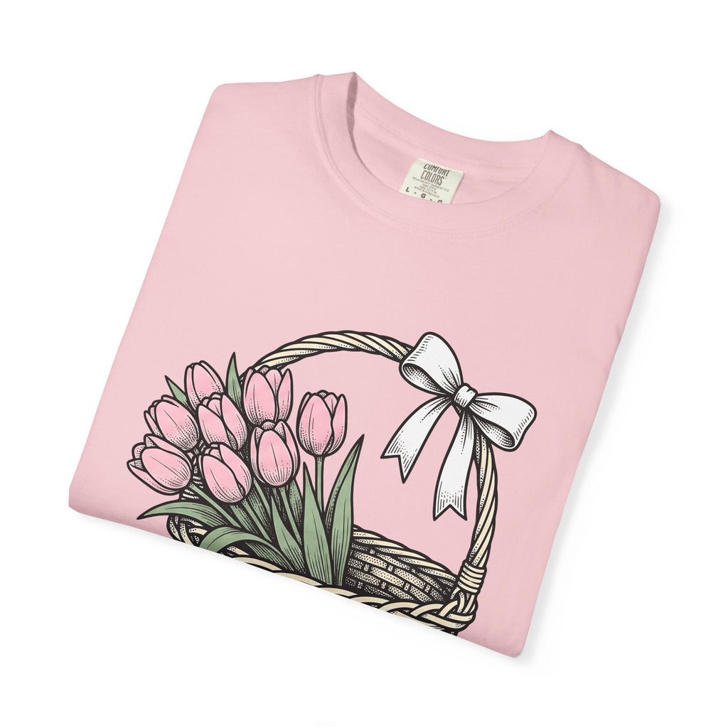 Floral Bouquet Shirt Easter Petals Unisex Gift Line Art Tee product image 11