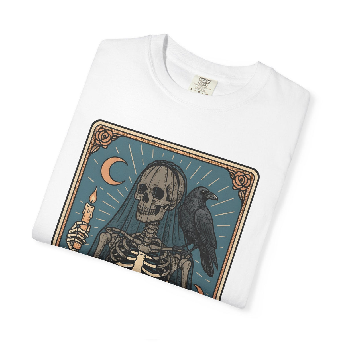 Skull Tarot Card Shirt Gothic Mysticism Unisex Gift Dark product image 6