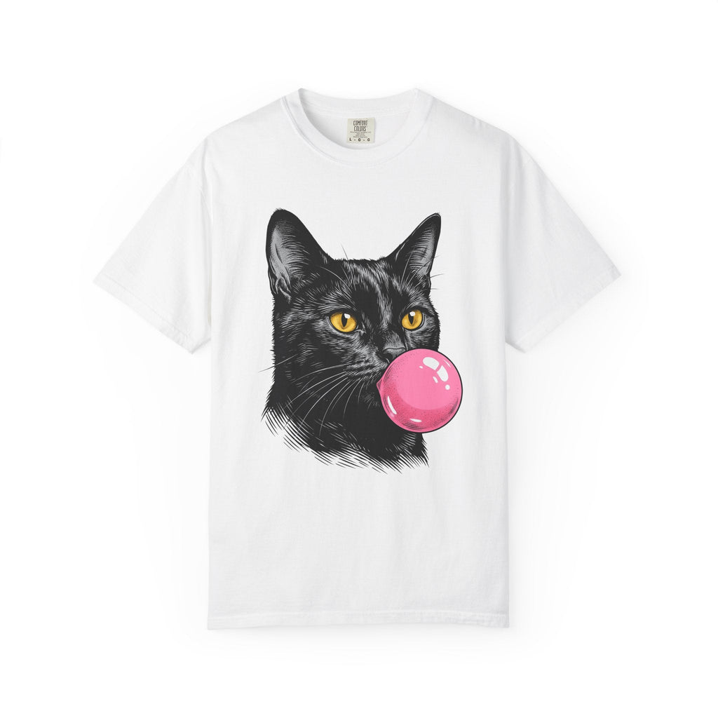 Dark Cat Shirt Funny Gift Women Pop Art Tee Black T-Shirt product image 1