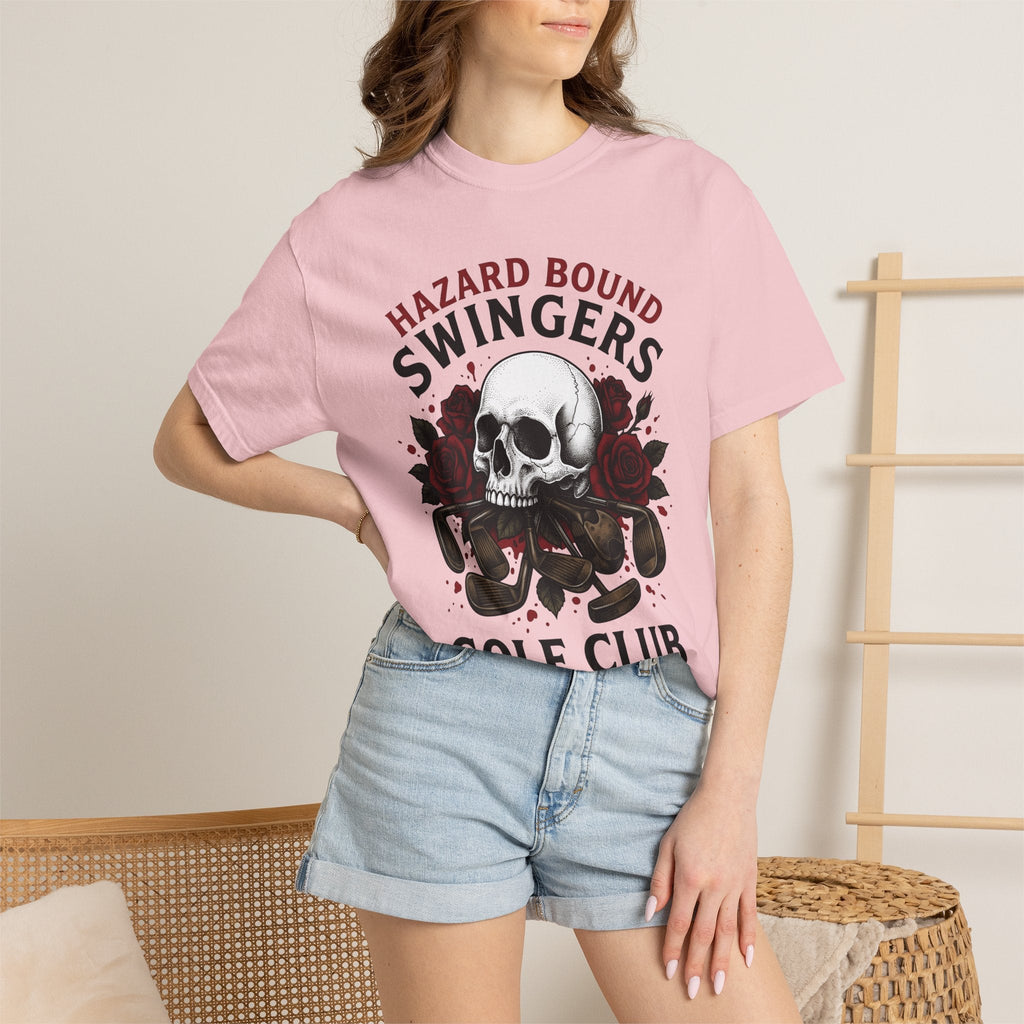 Skull Rose Golf Clubs Shirt Fun Unisex Gift Illustrative Tee product image 12