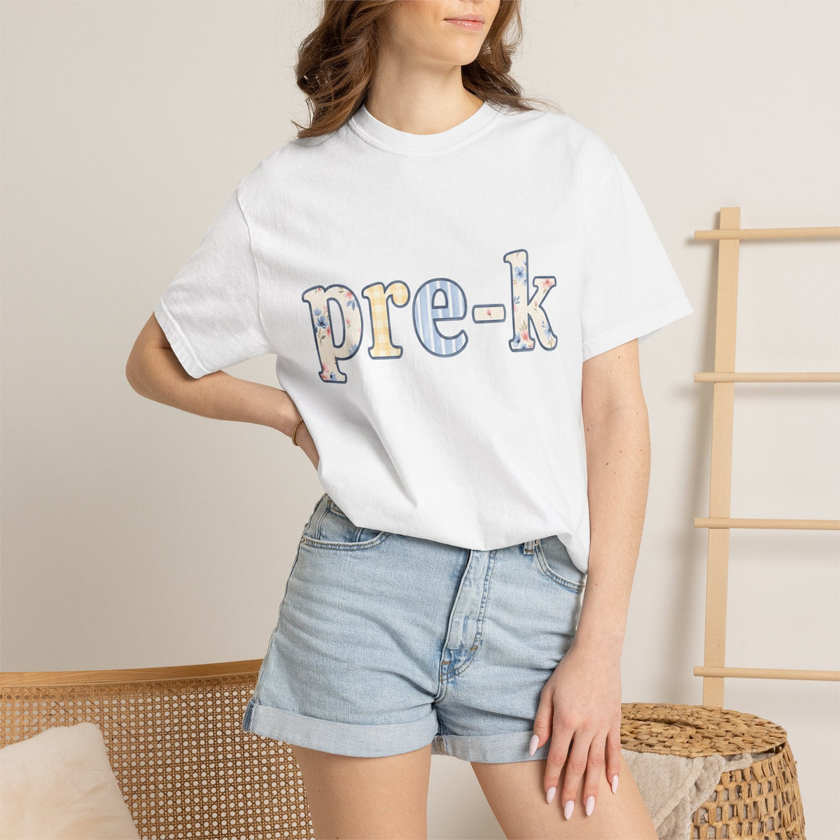 Flower Pattern Lettering Shirt Teacher School Unisex Gift product image 6