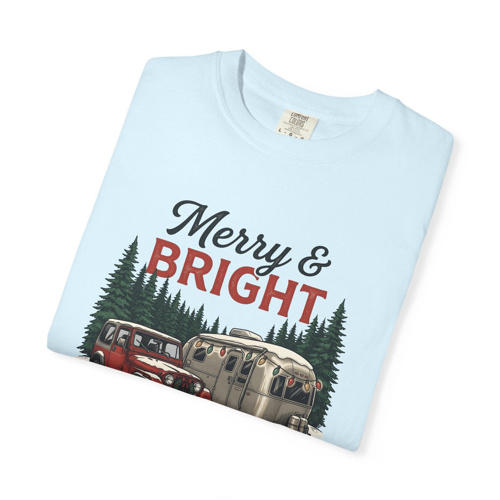 Camper Van Shirt Christmas Camping Unisex Gift Vintage Tee product image 8