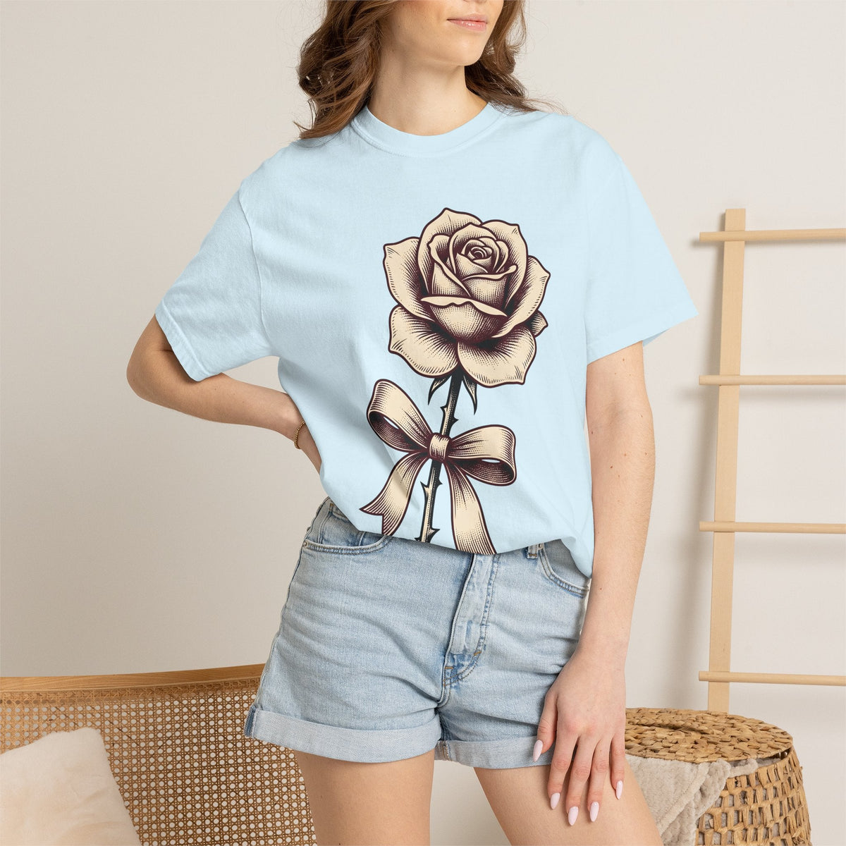 Rose Blossom Shirt Floral Nature Unisex Gift Antique Tee product image 9