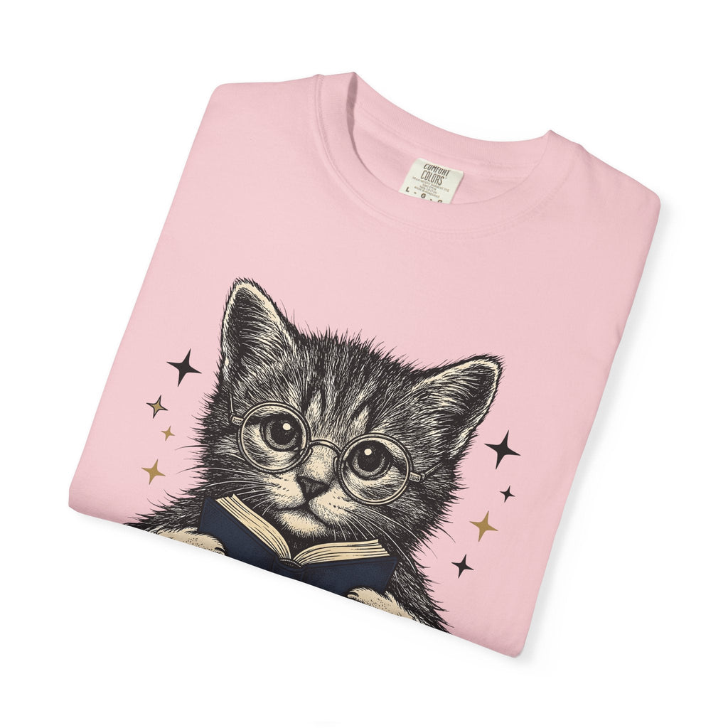 Cat Reading Shirt Novels Unisex Gift Cartoon Tee Kitten product image 11