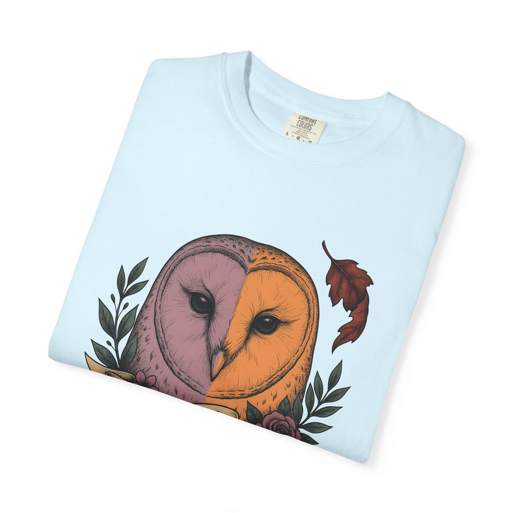 Owl Head Shirt Halloween Nature Gift Women Tattoo Tee product image 9