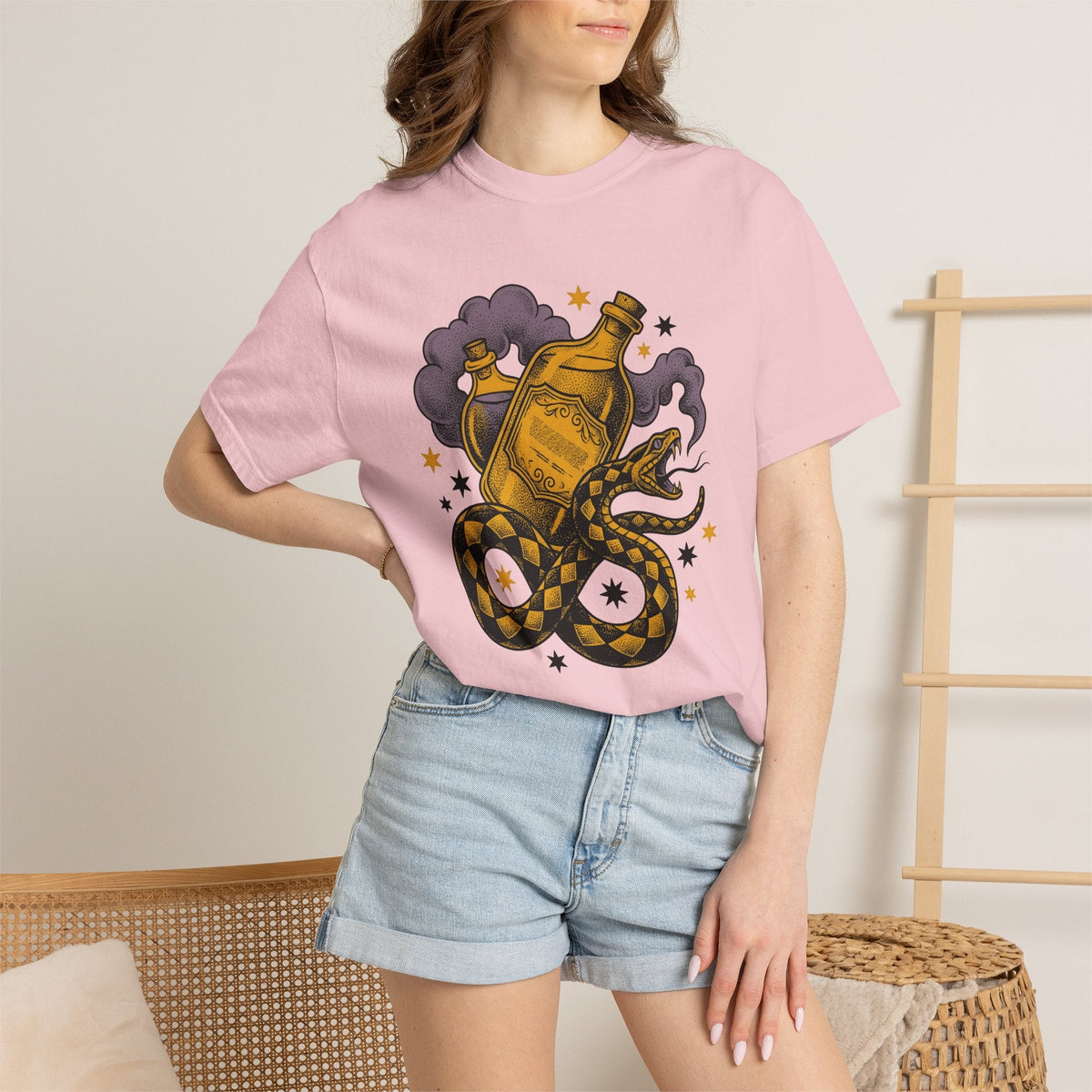 Snake Elixir Jar Shirt Boho Chic Occult Gift Women Body Art product image 12