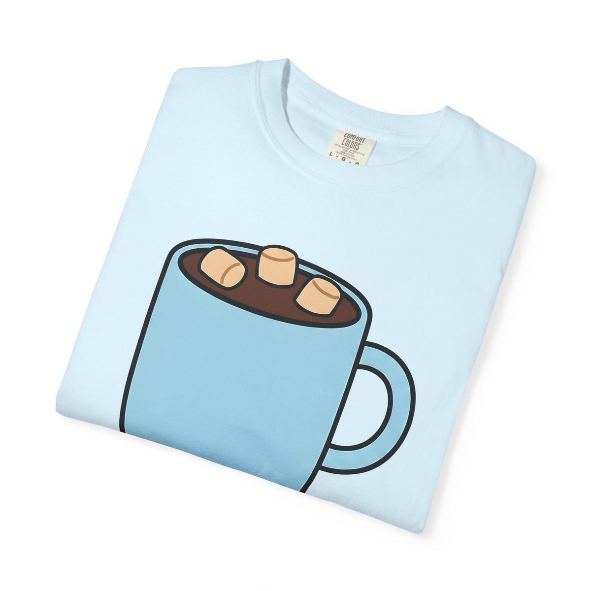Warm Chocolate Mug Shirt Drinks Snug Unisex Gift Line Art Tee Hot Chocolate