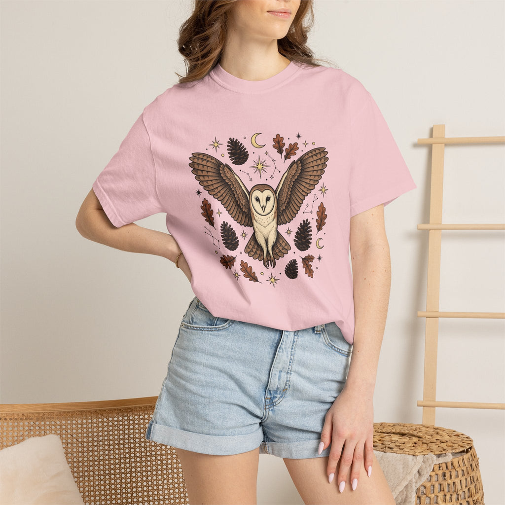 Barn Owl Shirt Animals Outdoors Unisex Gift Tribal Tee product image 12