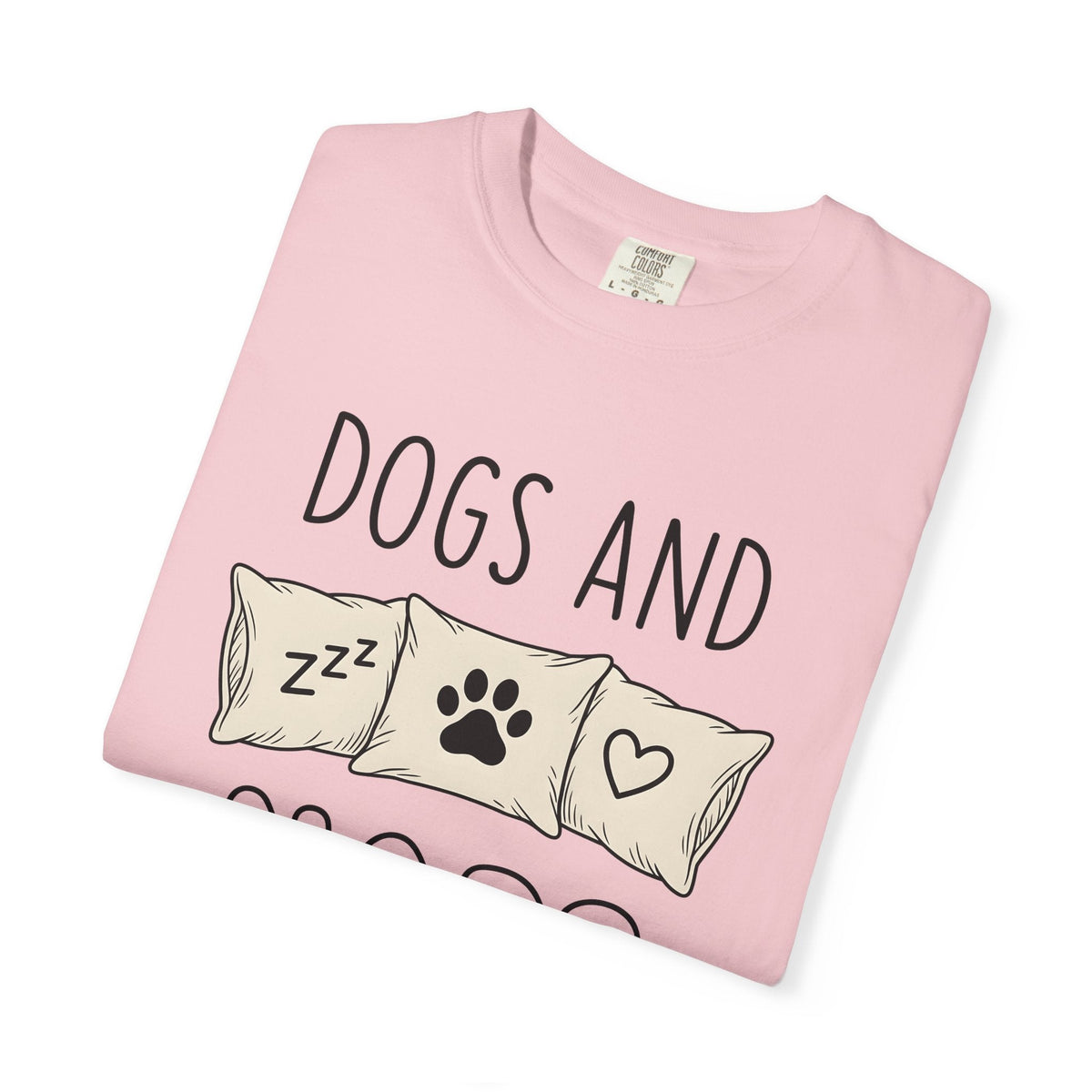 Dog Paw Pillow Shirt Dog Home Gift Women Doodle Tee Paw Pillow T-Shirt Dog Fan Hand Drawn Tshirt Home Decor Graphic Minimalist Heart Tshirt