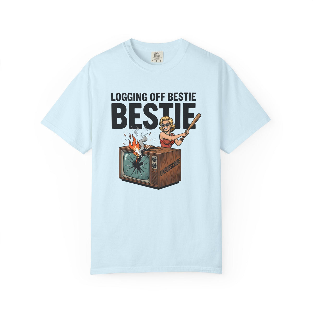 Retro Woman Tv Shirt Friendship Humor Gift Women Pop Art product image 2