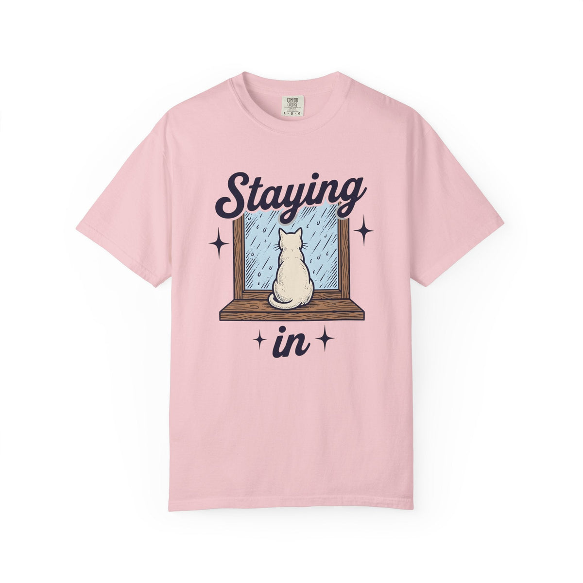 Cat Window Shirt Decor Gift Women Sketch Tee Perch T-Shirt product image 3