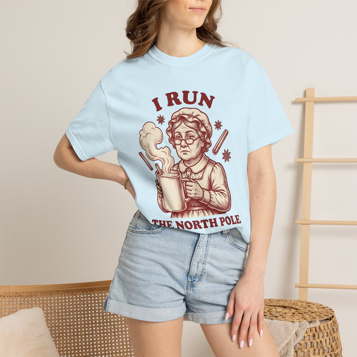 Mrs Claus Shirt Christmas Comedy Gift for Women Retro Tee product image 9