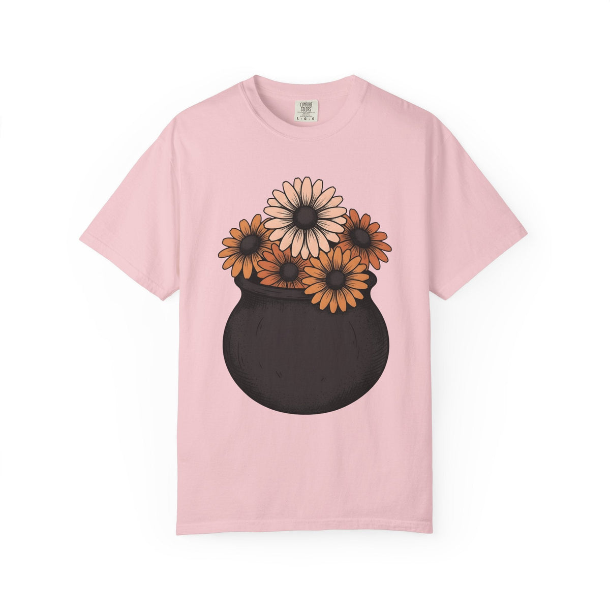 Witch Pot Flowers Shirt Halloween Petals Unisex Gift Line product image 3