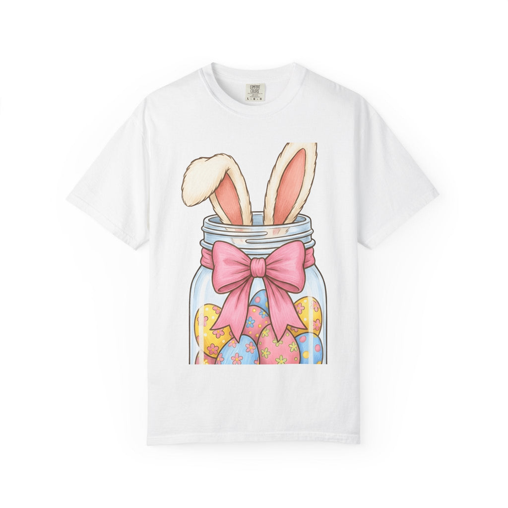 Rabbit Ears Jar Shirt Easter Flowers Unisex Gift Adorable product image 1