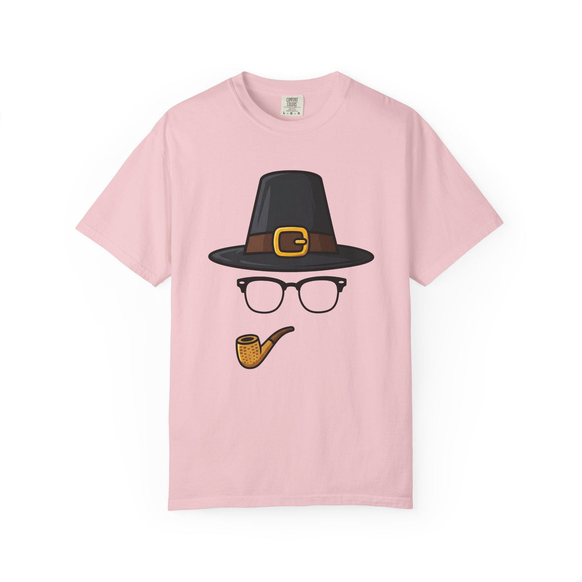 Pilgrim Hat Cartoon T-Shirt – Funny Thanksgiving Prank Humor, Unisex Graphic Tee